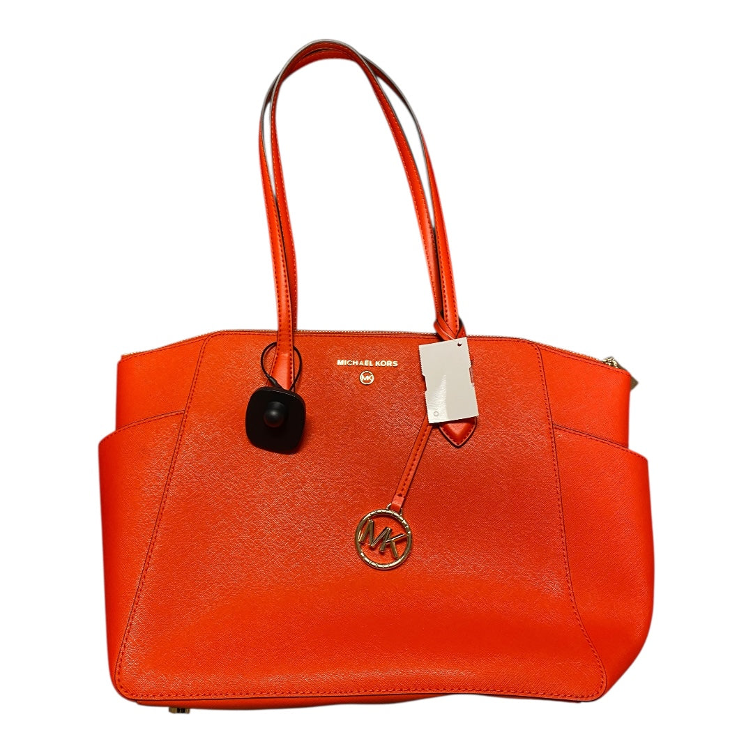 Handbag Designer By Michael Kors In Orange, Size:Medium