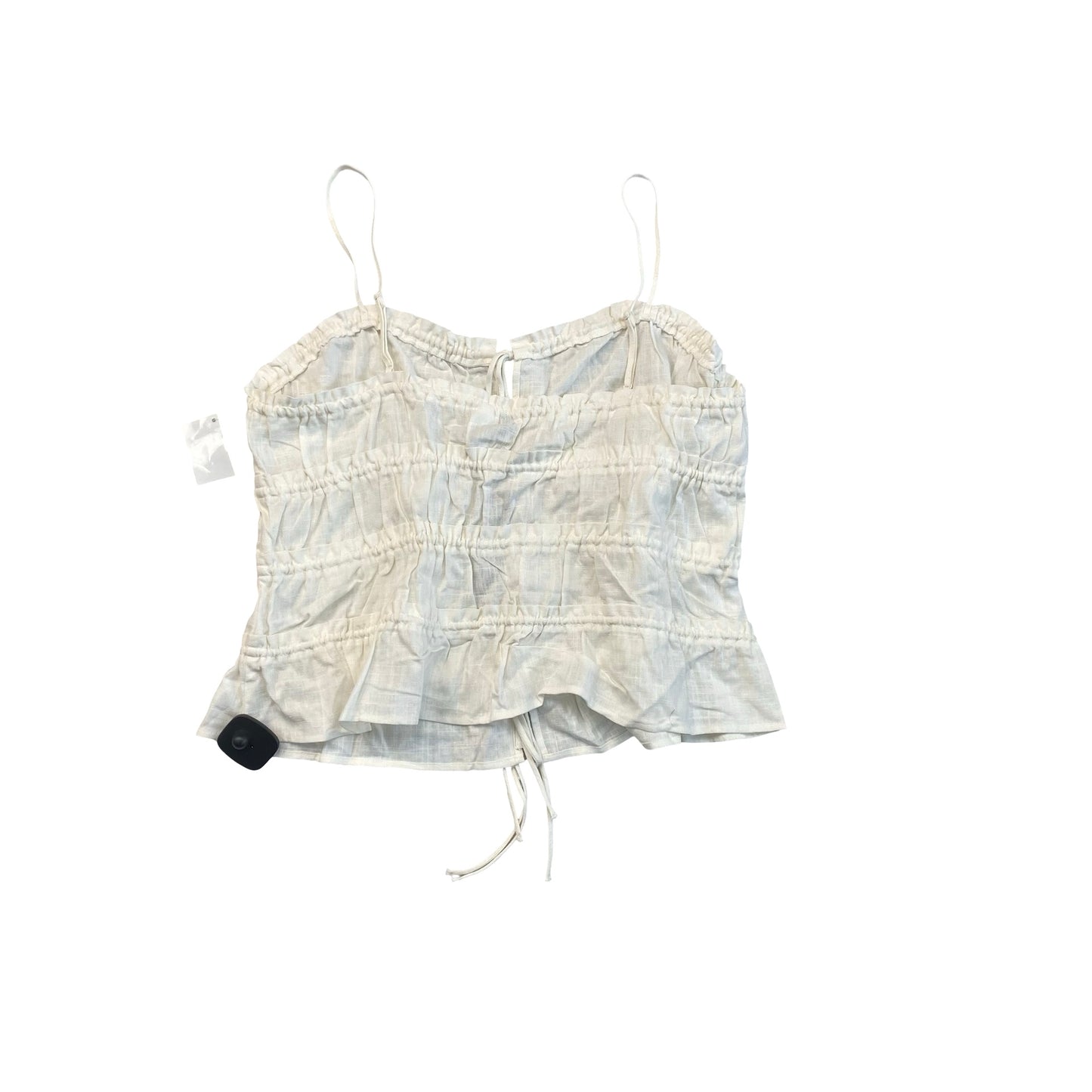 Top Sleeveless By H&M In Cream, Size:L