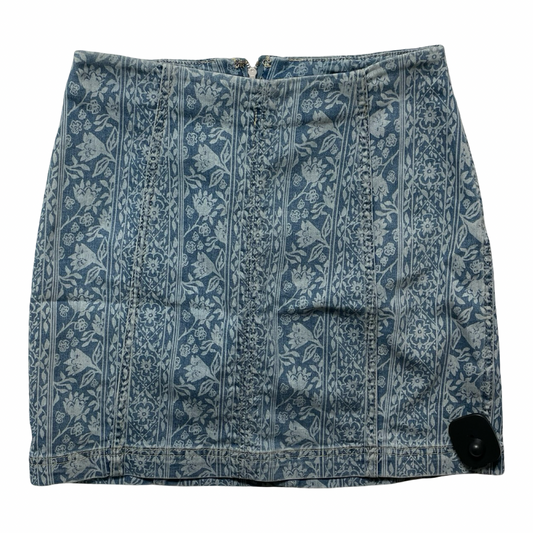Skirt Mini & Short By Free People In Blue Denim, Size:2
