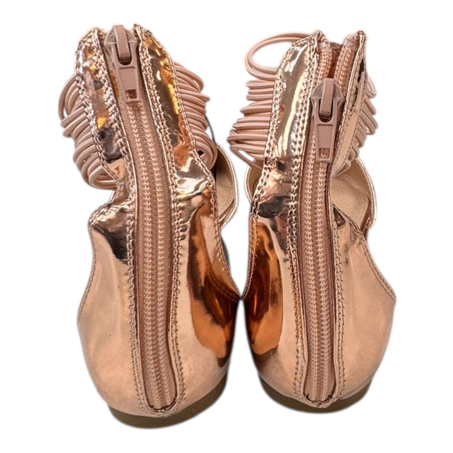 Shoes Flats By Cmc In Rose Gold, Size:5.5
