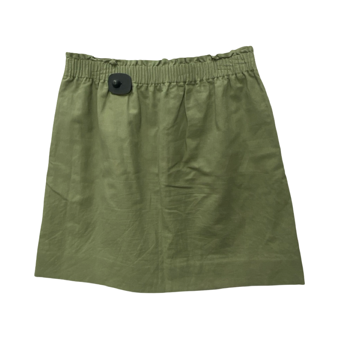 Skirt Mini & Short By J. Crew In Green, Size:8