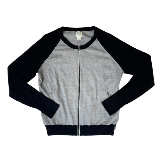Sweater Cardigan By Title Nine In Black & Grey, Size:Xl