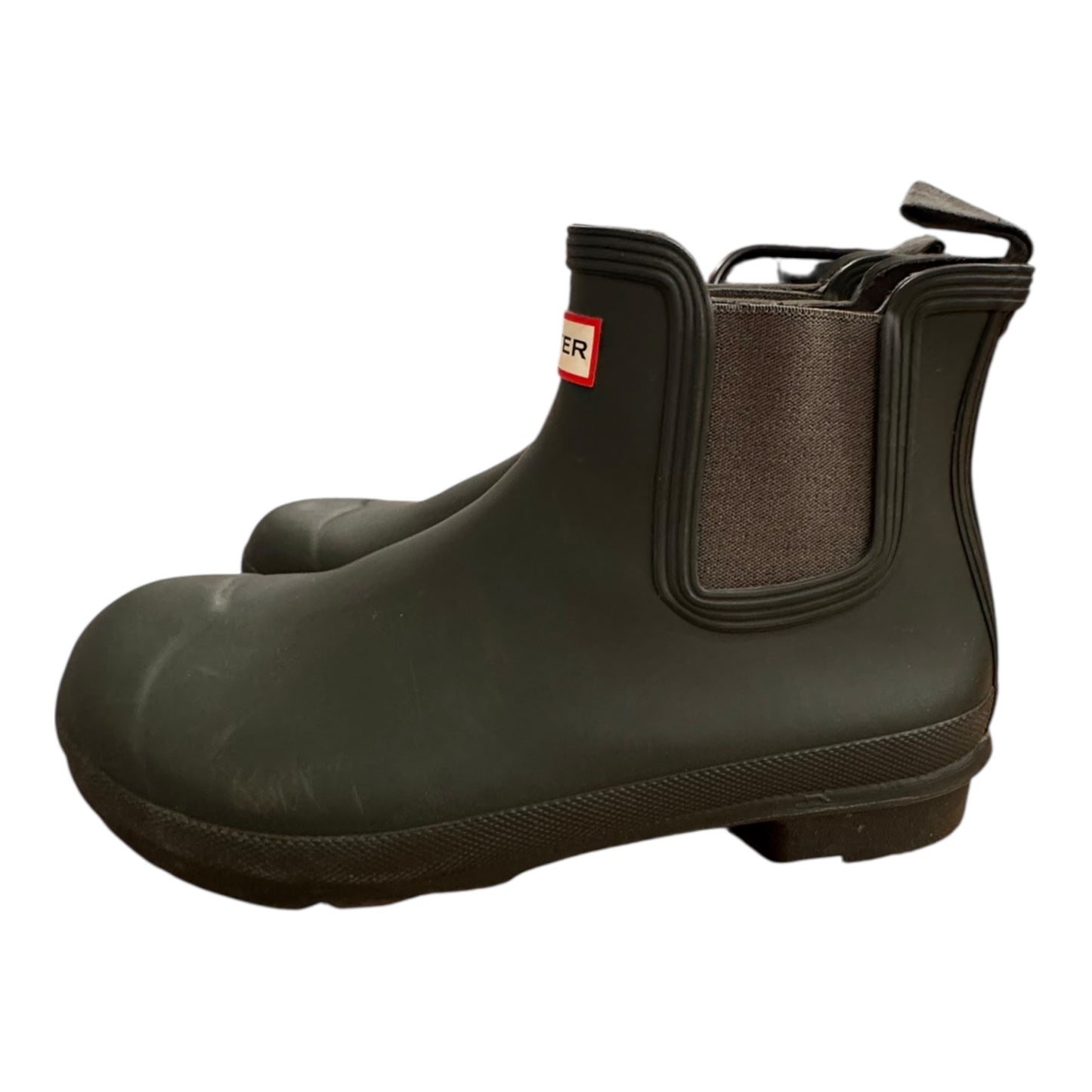 Boots Rain By Hunter In Green, Size:10
