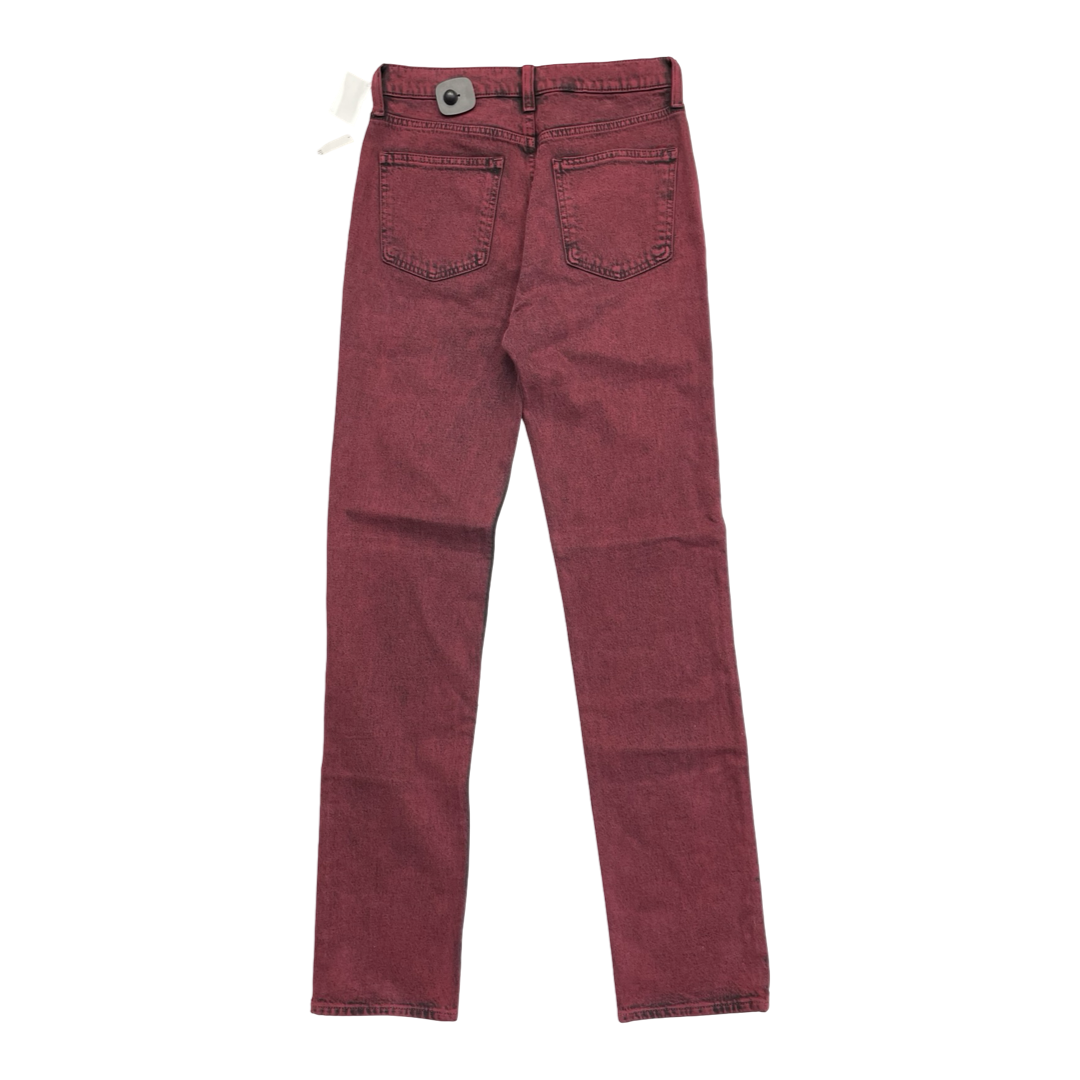 Jeans Straight By Gap In Red Denim, Size:4
