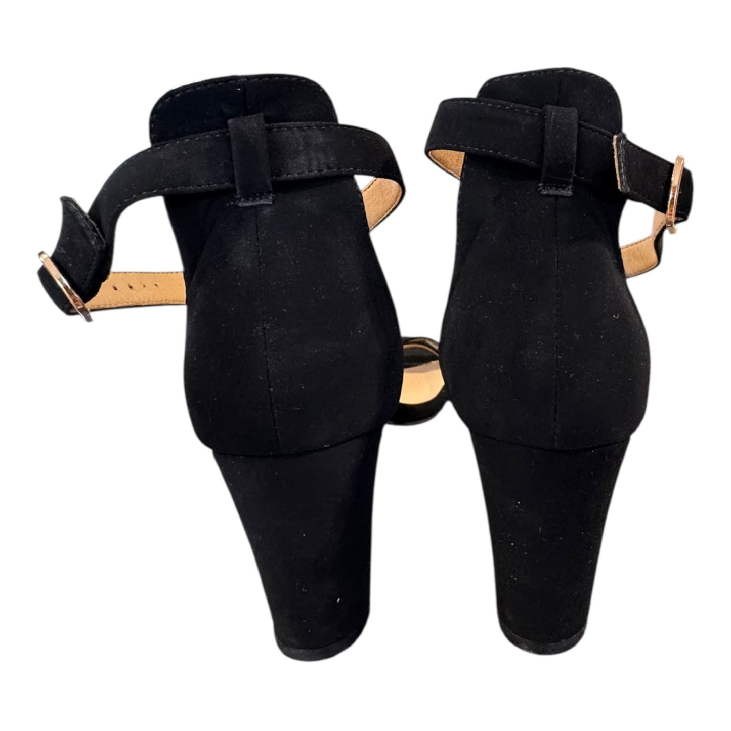 Sandals Heels Block By DIDIFU In Black, Size:9