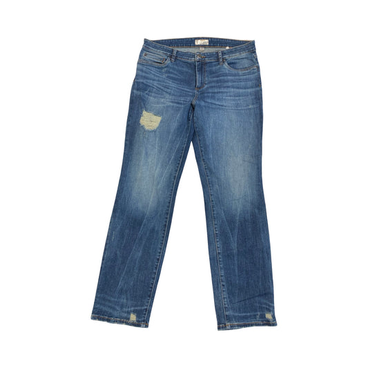 Jeans Boyfriend By Kut In Blue Denim, Size:12