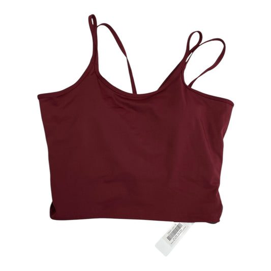 Athletic Tank Top By LILY & LOTTIE In Maroon, Size:Xl