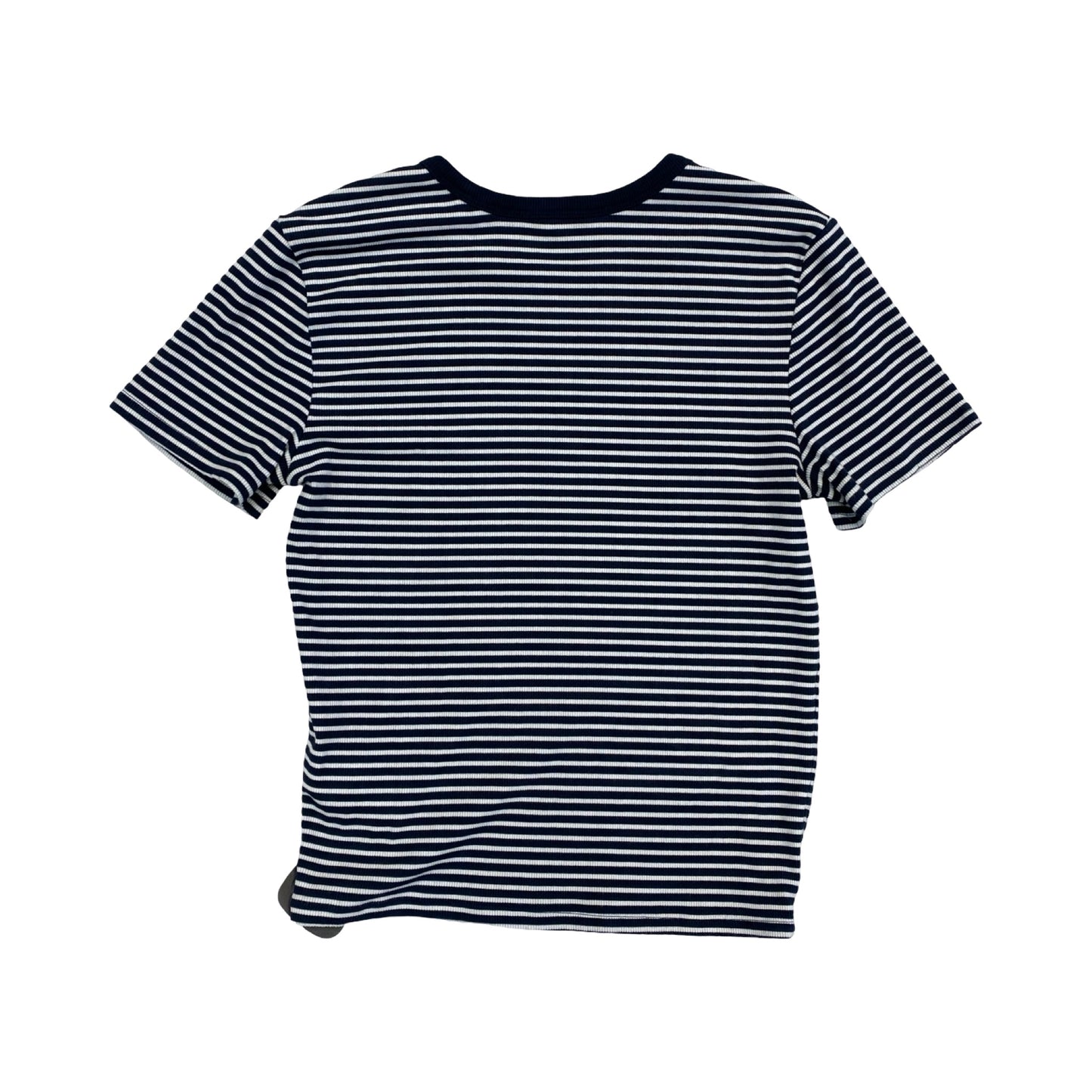 Athletic Top Ss By Athleta In Striped Pattern, Size:S