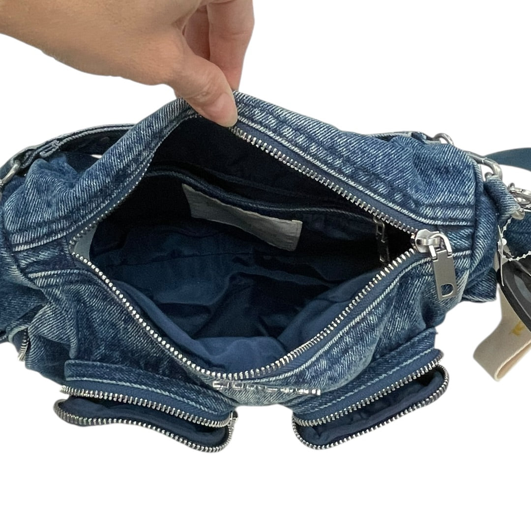 Handbag Designer By Desigual In Blue Denim, Size:Small
