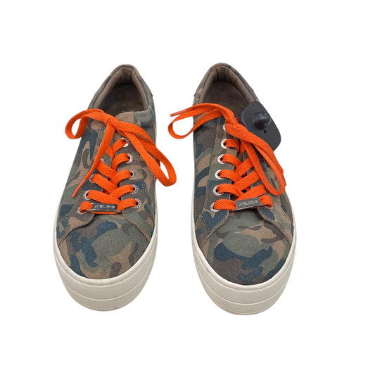 Shoes Sneakers By J Slides In Camouflage Print, Size:6.5