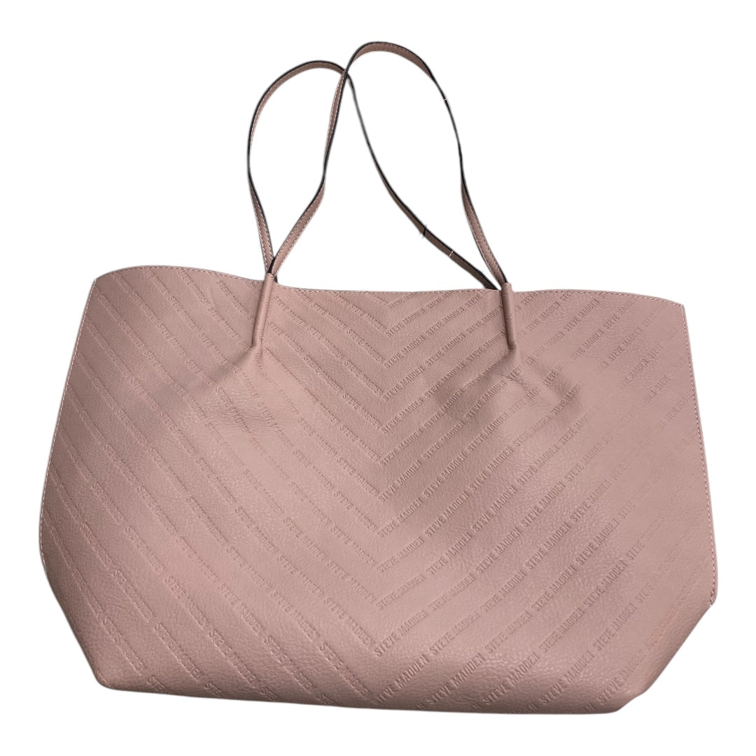 Handbag By Steve Madden In Pink, Size:Large