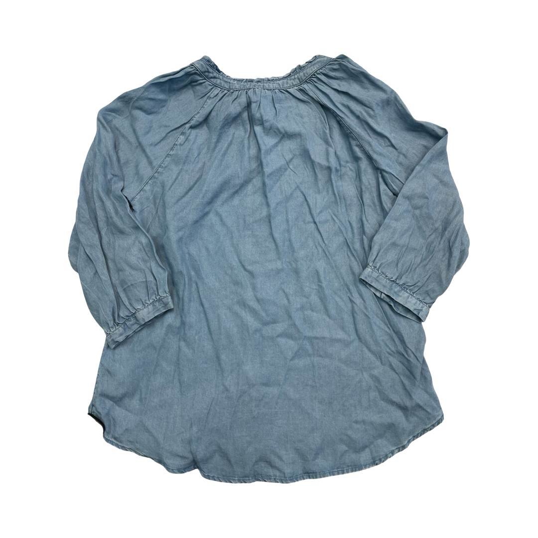 Top Ls By Market & Spruce In Blue Denim, Size:S