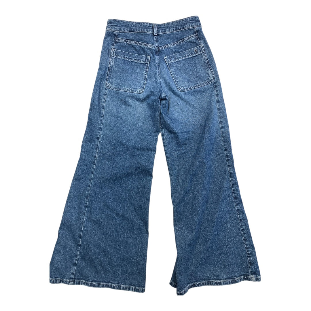 Jeans Wide Leg By Pistola In Blue Denim, Size:0