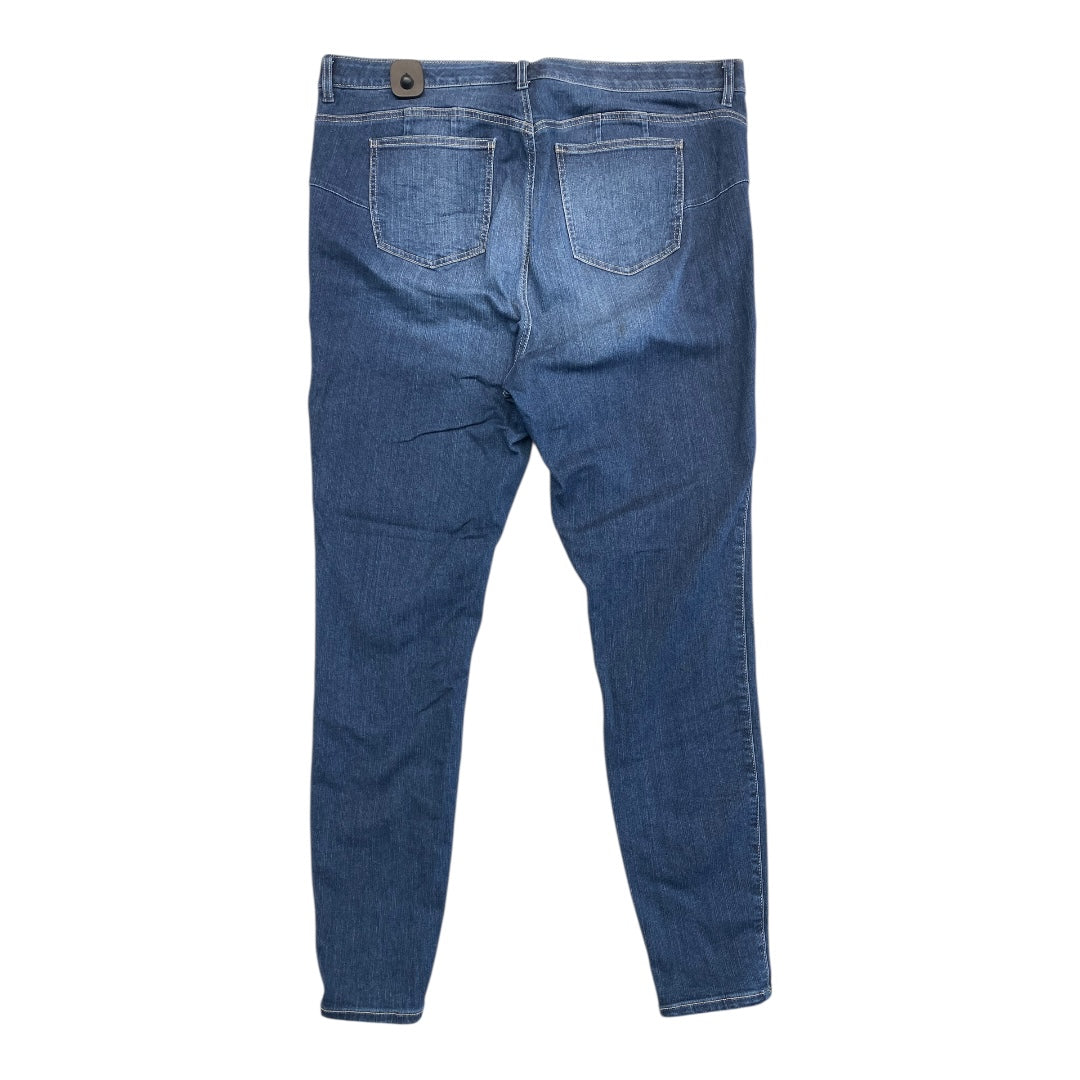 Jeans Skinny By Torrid In Blue Denim, Size:22