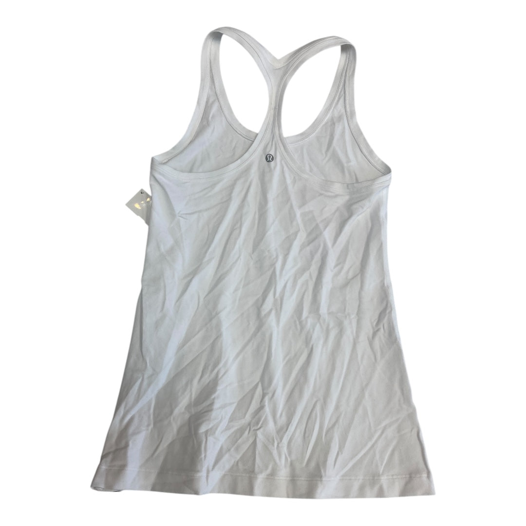 Athletic Tank Top By Lululemon In White, Size:6