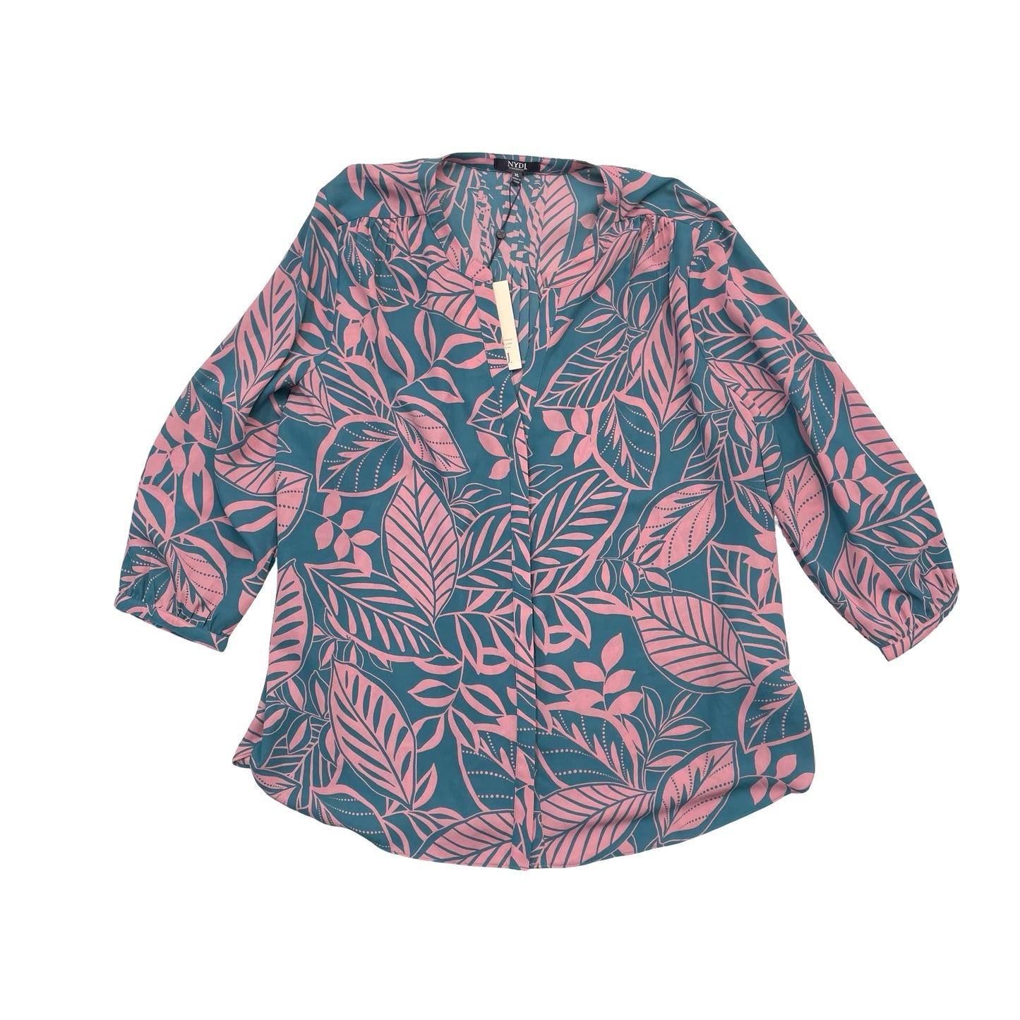 Top 3/4 Sleeve By Not Your Daughters Jeans In Multi, Size:Xl