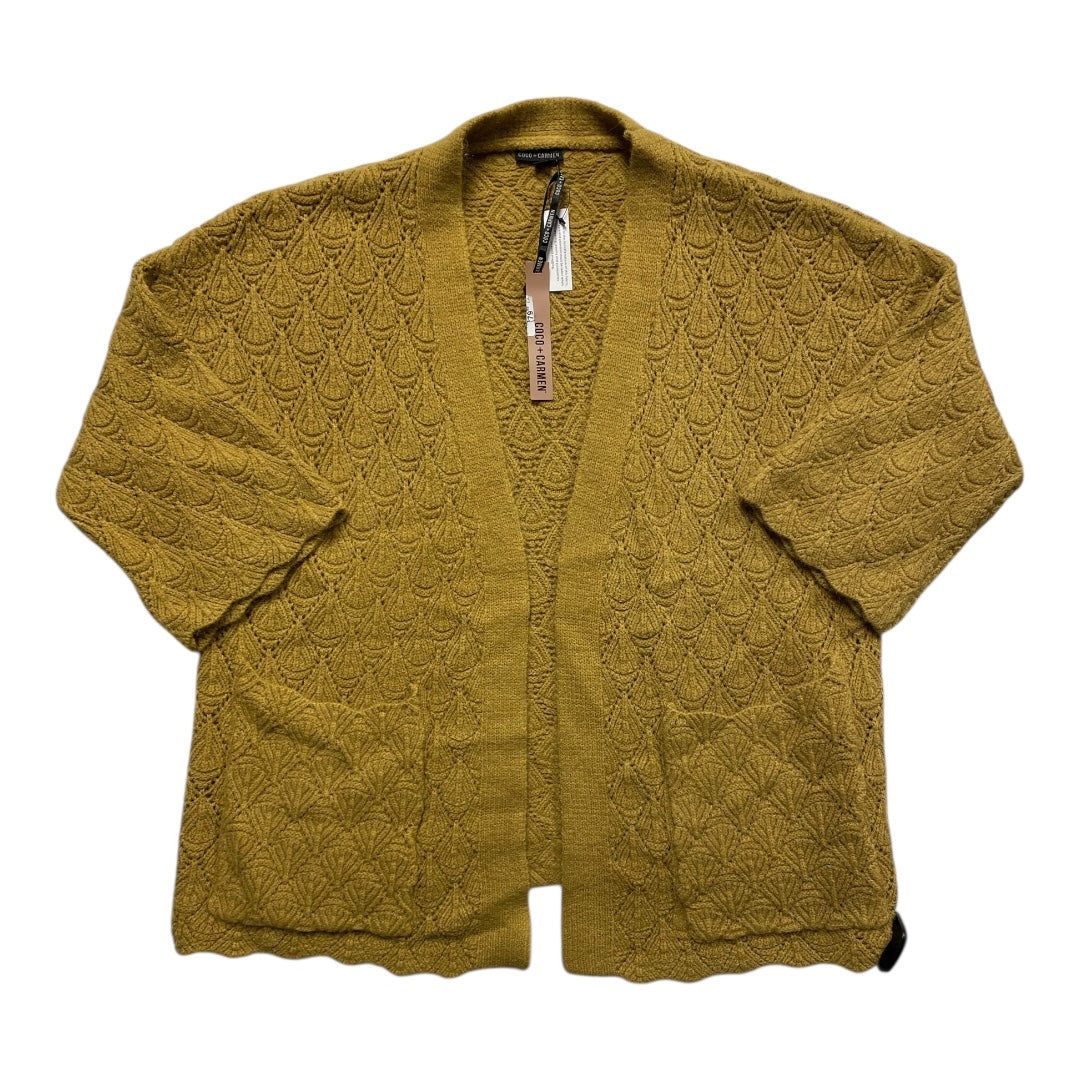 Sweater Cardigan By Coco And Carmen In Chartreuse, Size:S