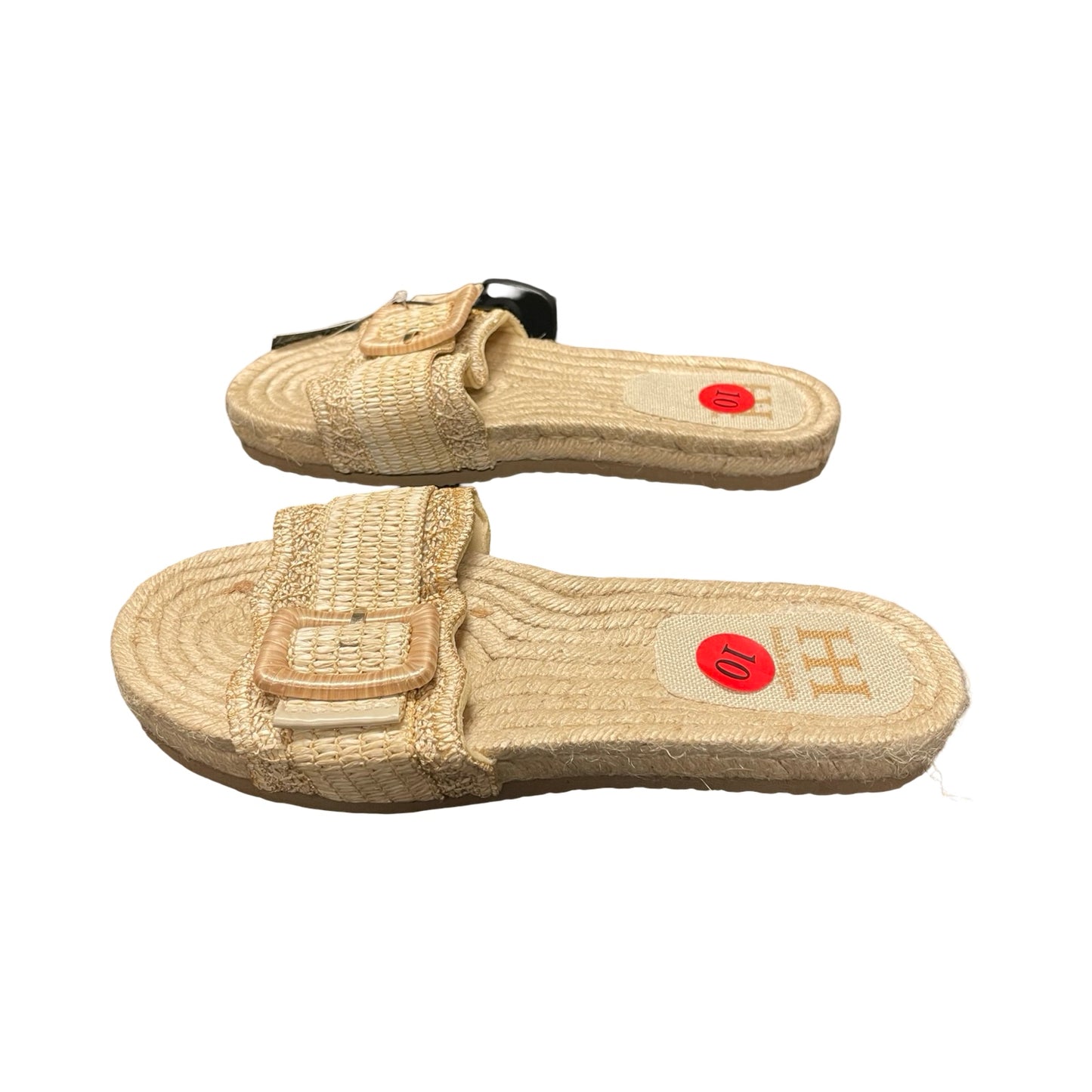 Sandals Flats By Haute Hippie In Beige, Size:10