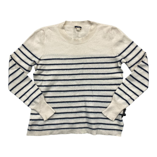 Sweater Cashmere By J. Crew In Striped Pattern, Size:L