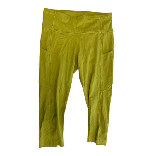 Athletic Capris By Lululemon In Green, Size:10