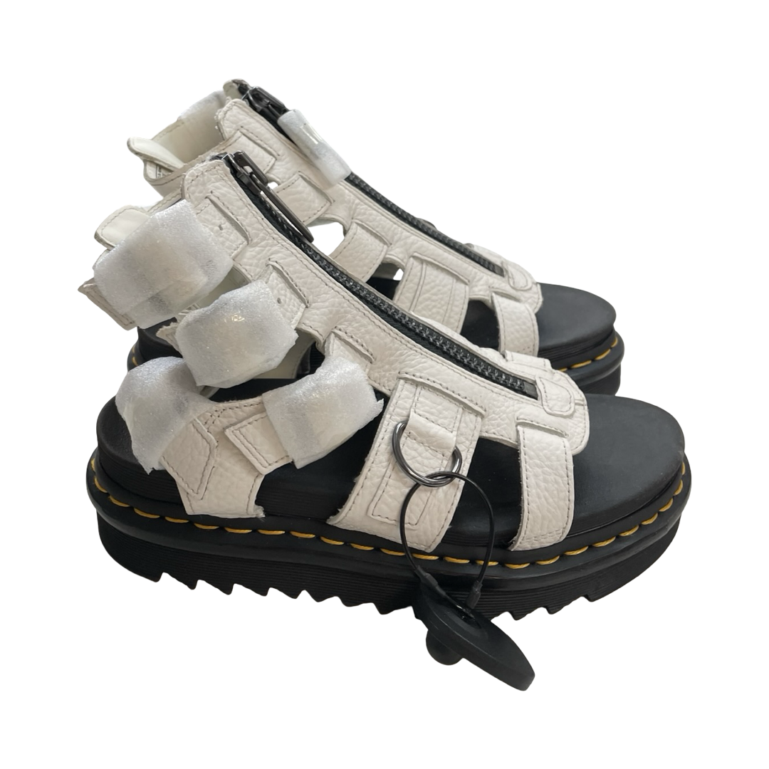 Sandals Designer By Dr Martens In Black & White, Size:7