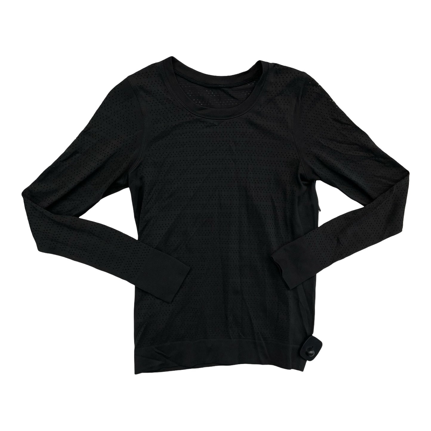Athletic Top Ls Crewneck By Lululemon In Black, Size:6