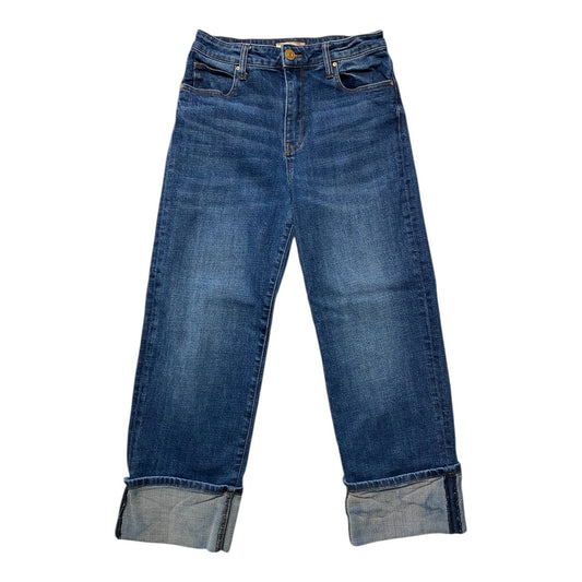 Jeans Straight By Kut In Blue Denim, Size:2