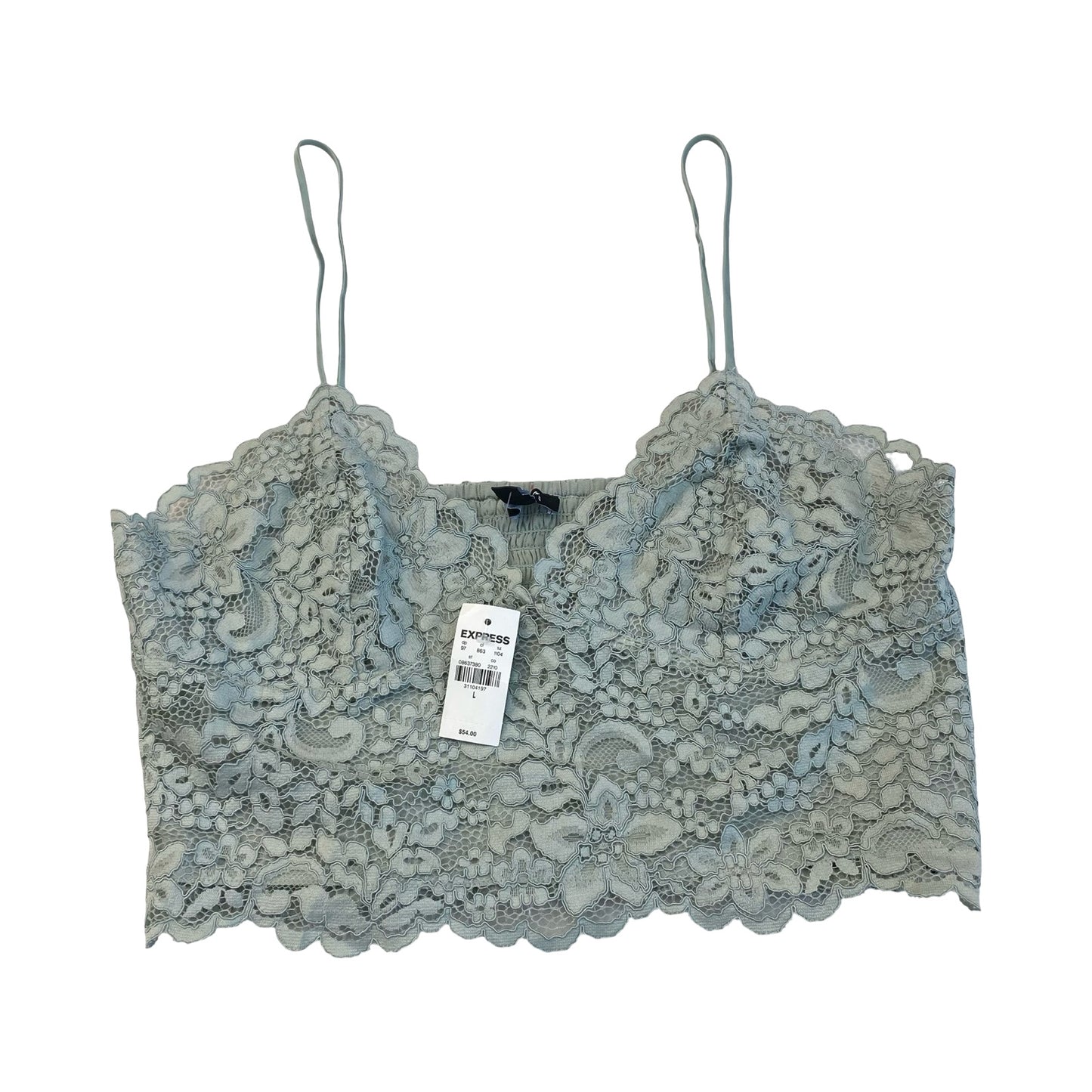 Bralette By Express In Green, Size:L