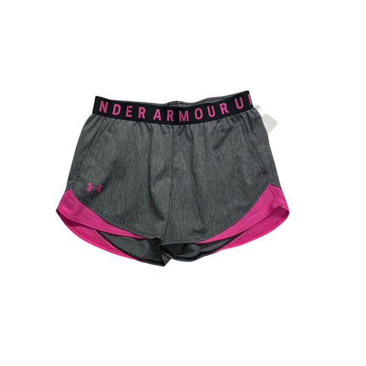 Athletic Shorts By Under Armour In Black & Pink, Size:S