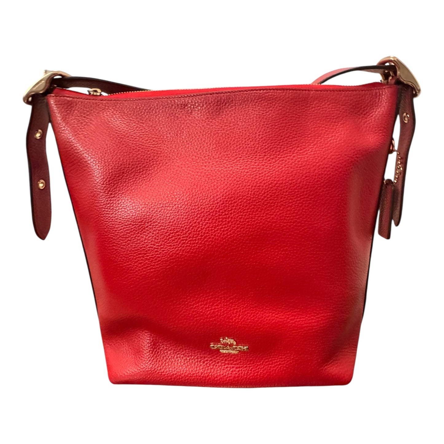 Handbag Designer By Coach In Red, Size:Medium