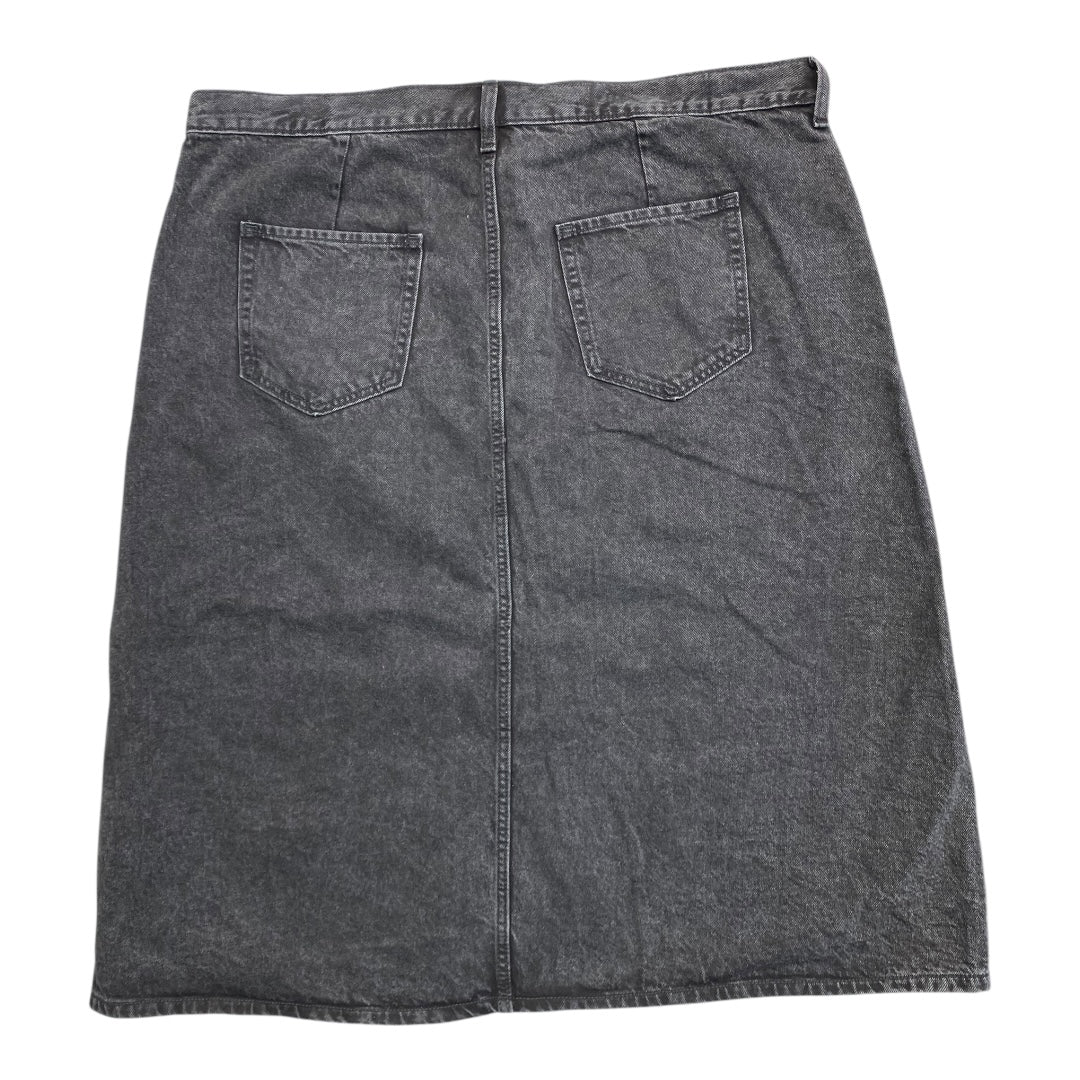 Skirt Maxi By Old Navy In Black Denim, Size:22