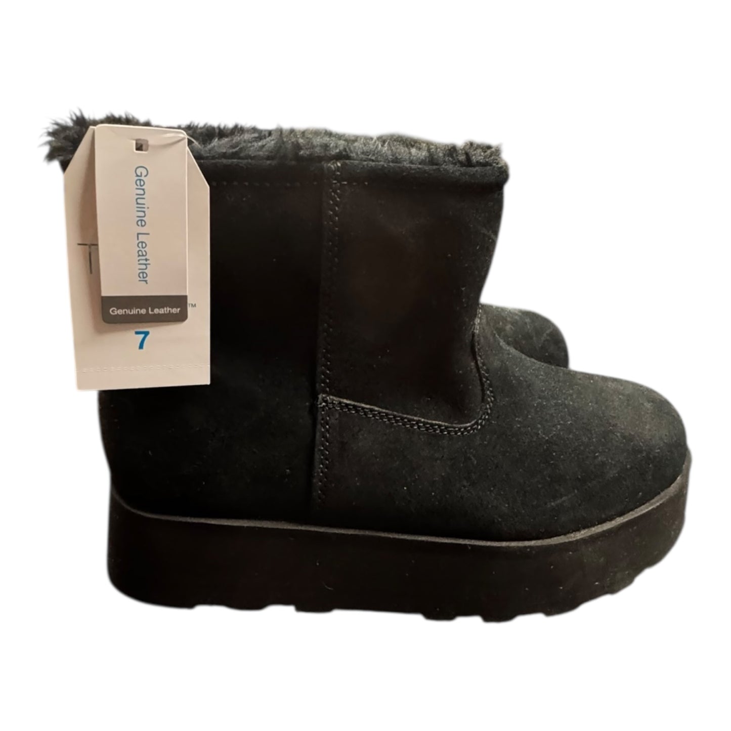 Boots Ankle Heels By Time And Tru In Black, Size:7