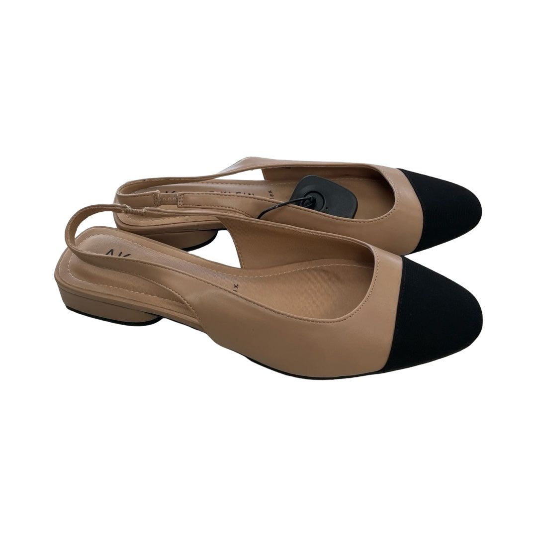 Sandals Heels Block By Anne Klein In Black & Pink, Size:9.5