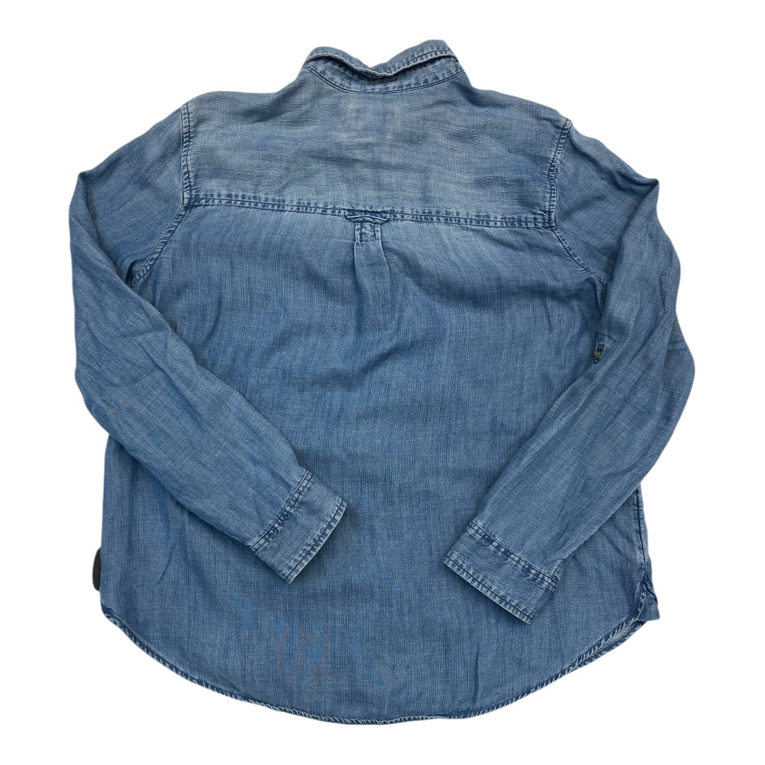 Top Ls By American Eagle In Blue Denim, Size:L