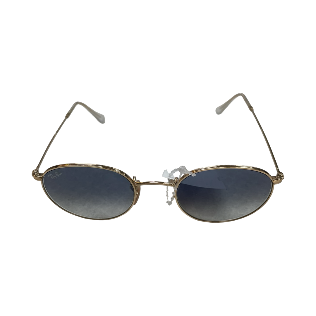 Sunglasses Designer By Ray Ban In Blue & Gold