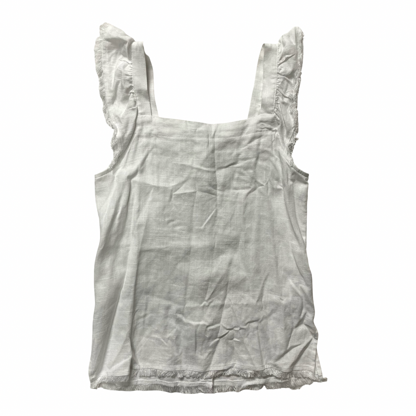 Top Sleeveless By Doe & Rae In White, Size:S