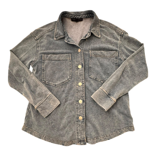 Jacket Shirt By Jane And Delancey In Blue, Size:L