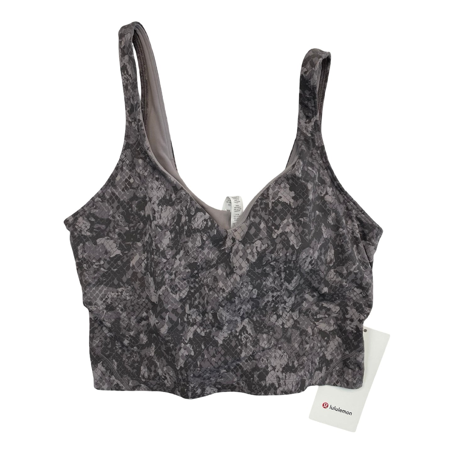 Athletic Tank Top By Lululemon In Grey, Size:10