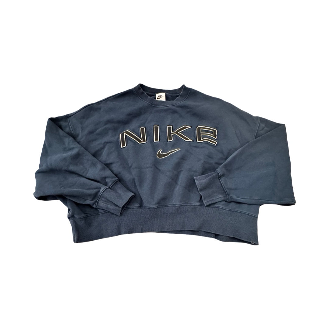 Athletic Sweatshirt Crewneck By Nike In Blue, Size:L