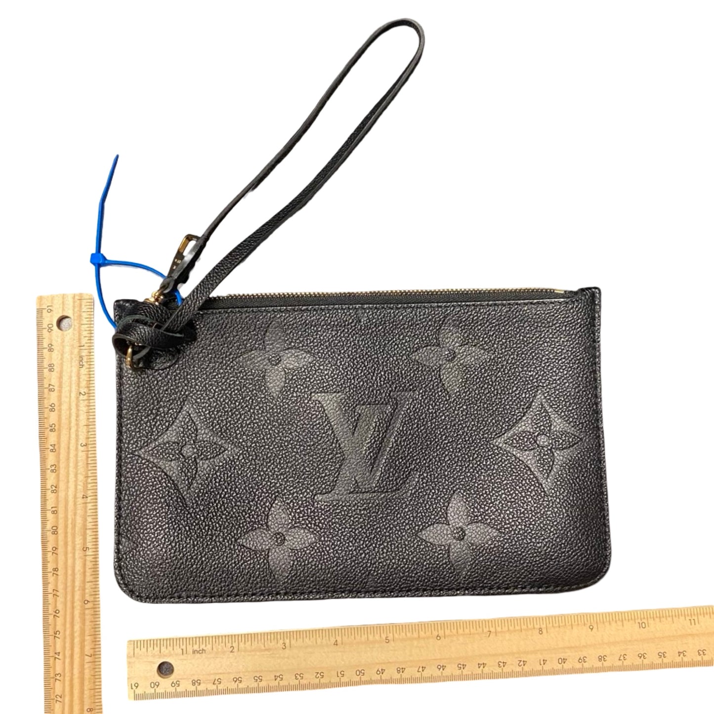 Wristlet Luxury Designer By Louis Vuitton In Black, Size:Medium
