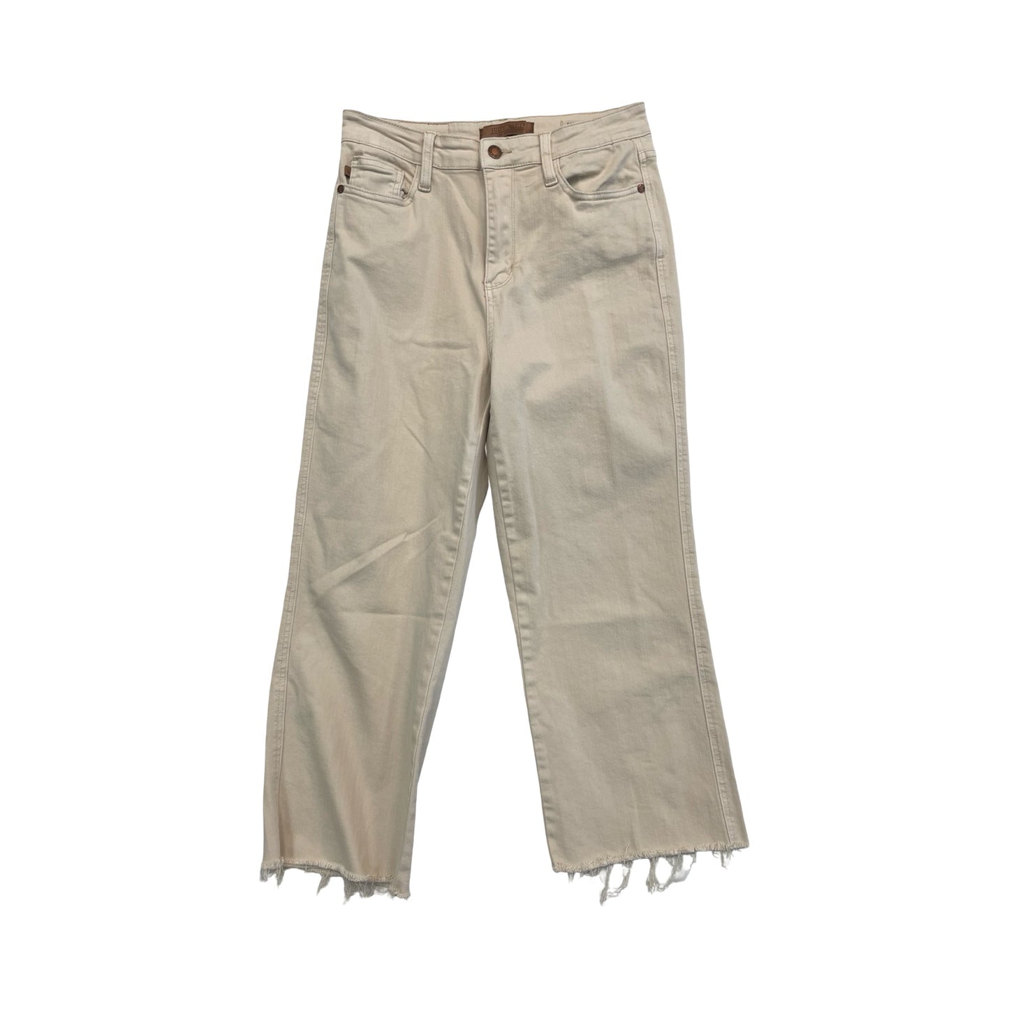 Jeans Straight By Judy Blue In Tan Denim, Size:8