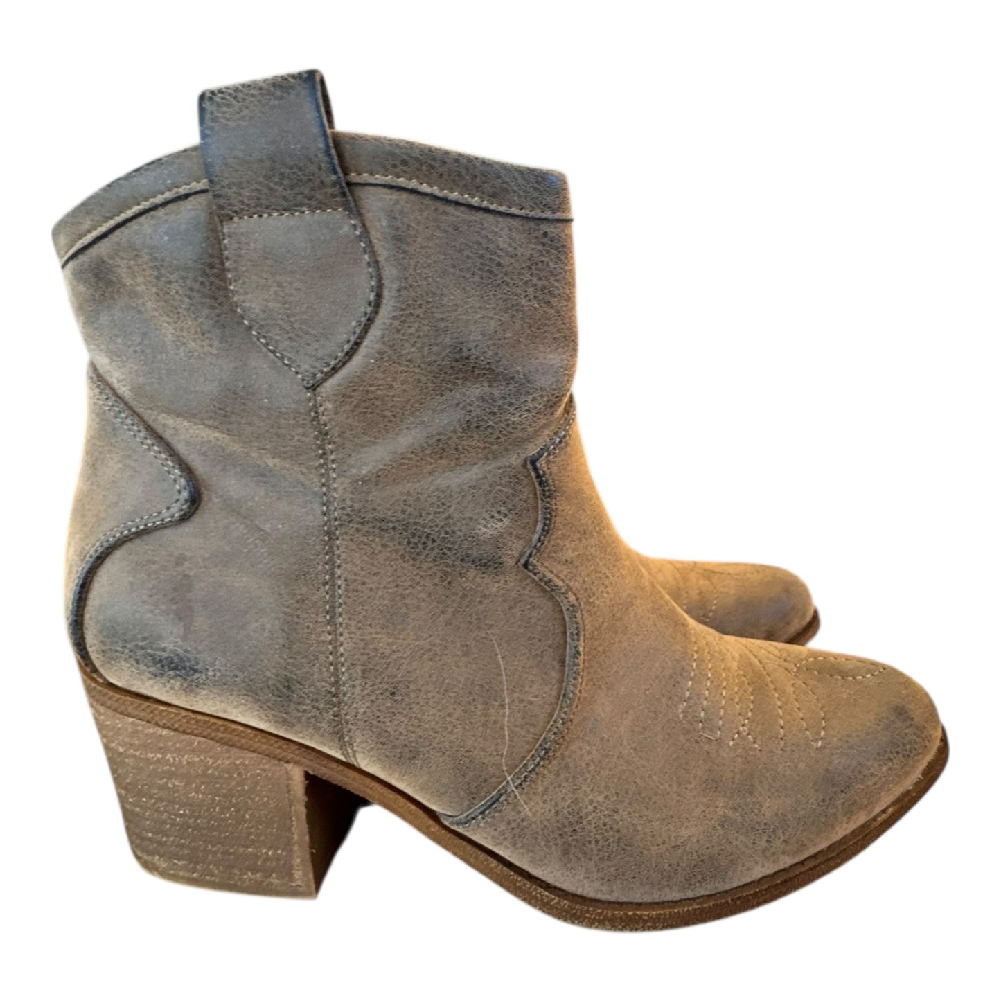 Boots Ankle Heels By Dirty Laundry In Brown, Size:10