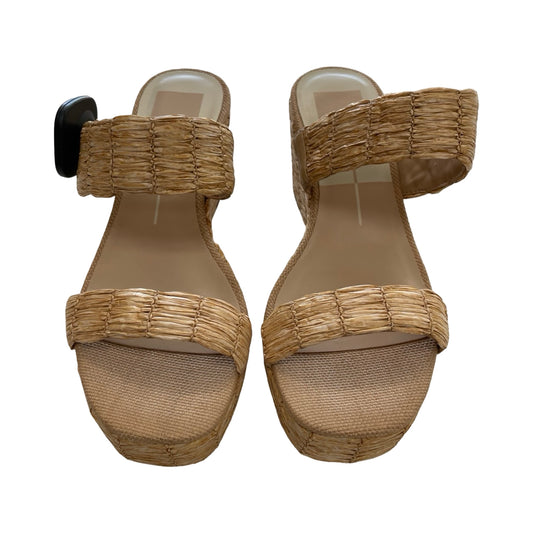 Sandals Heels Wedge By Dolce Vita In Tan, Size:8