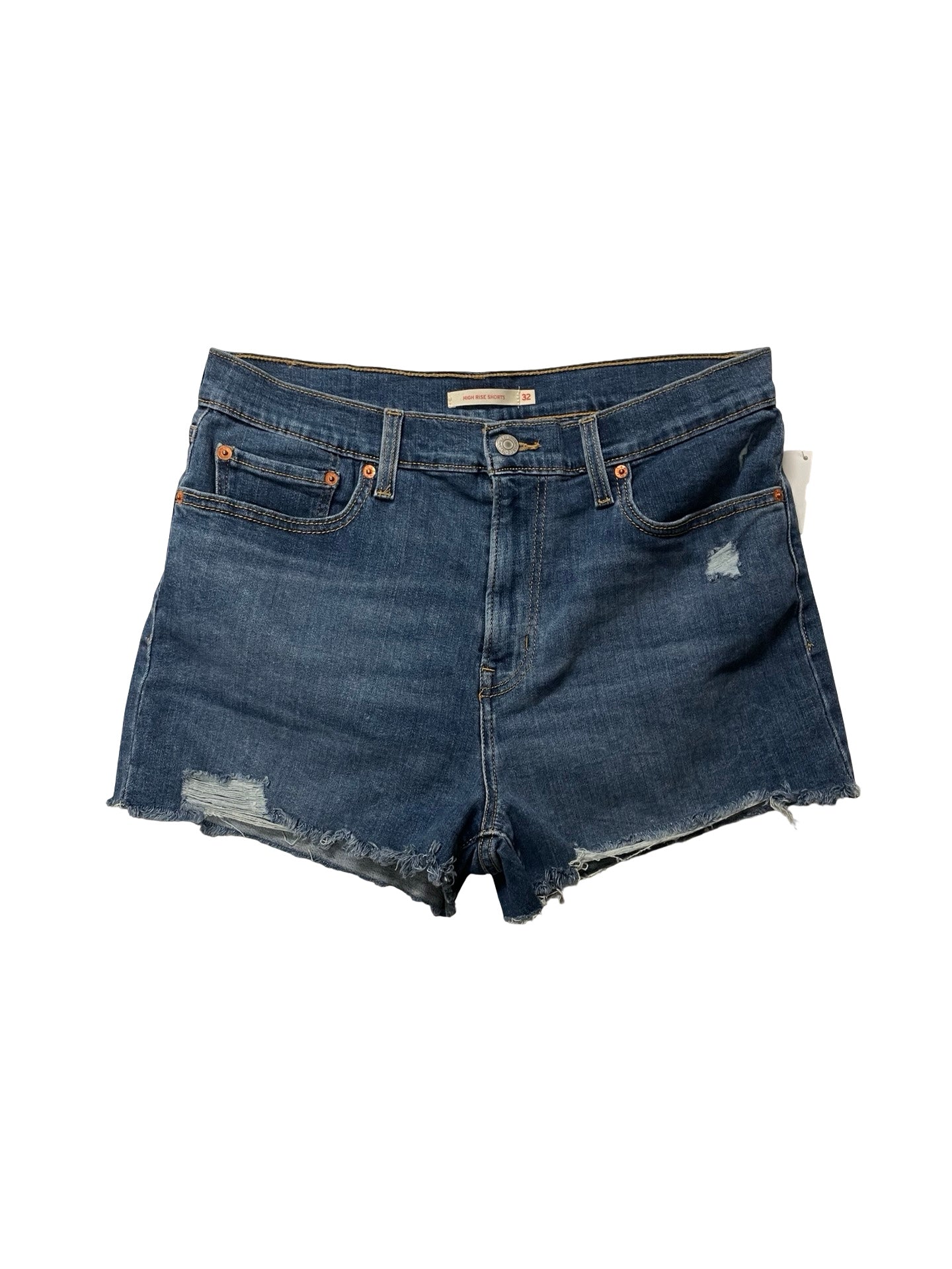Shorts By Levis In Blue Denim, Size:14