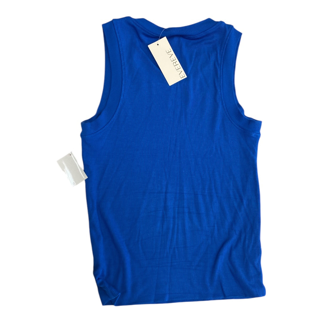 Top Sleeveless Basic By Cmc In Blue, Size:S