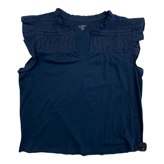 Top Sleeveless By Loft In Navy, Size:Xl