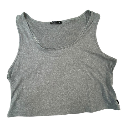 Top Sleeveless Basic By Shein In Grey, Size:3X