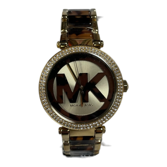 Watch Designer By Michael Kors In Brown & Gold