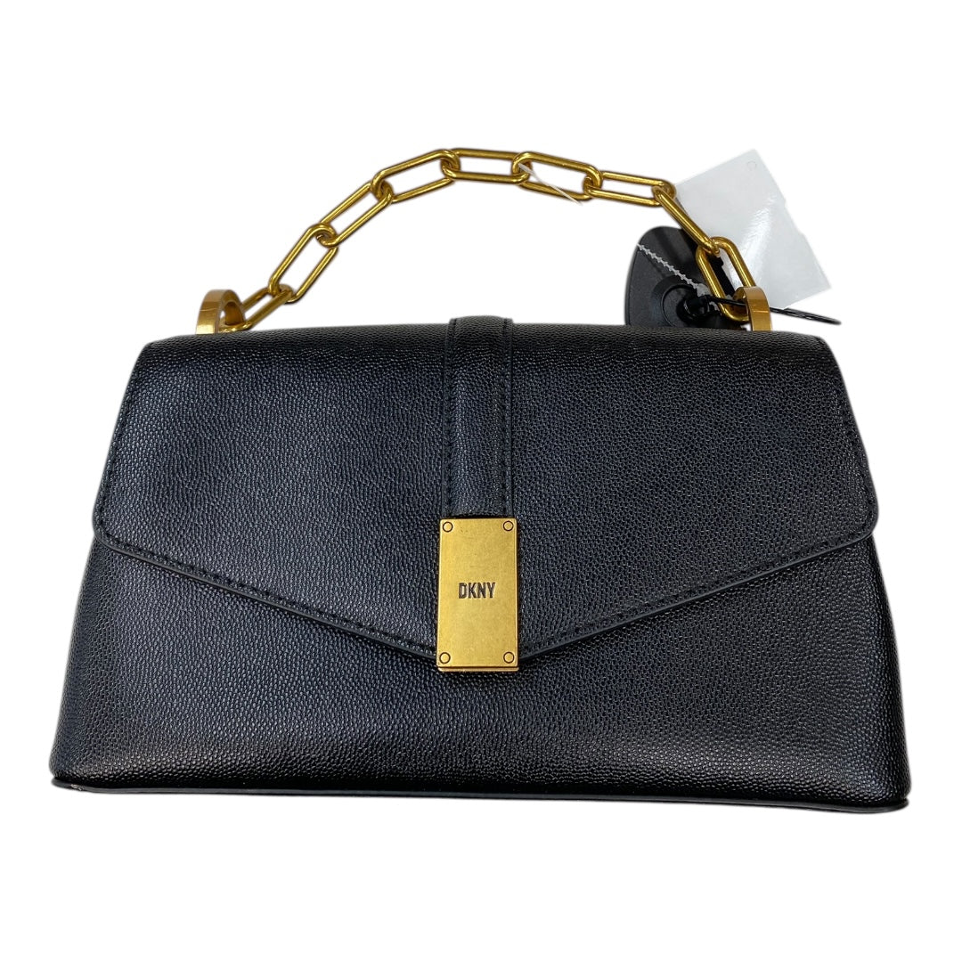 Handbag Leather By Dkny In Black, Size:Small