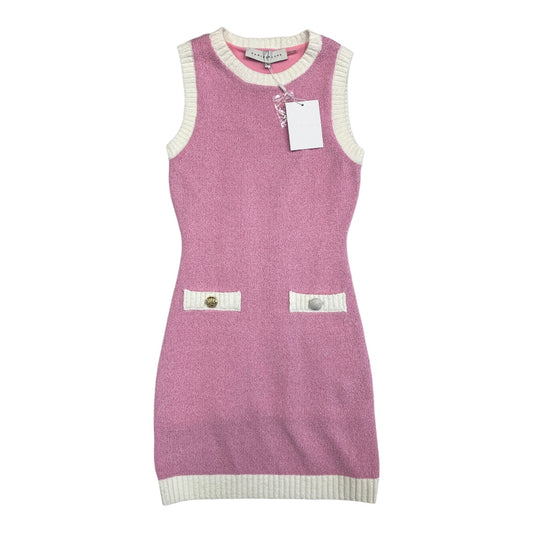 Dress Casual Midi By Endless Rose In Pink & White, Size:S